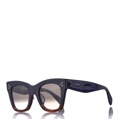 celine cl 41098|CELINE Sunglasses CL 41098/F/S Blue Havana .